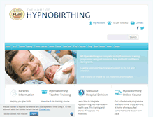 Tablet Screenshot of kghypnobirthing.com